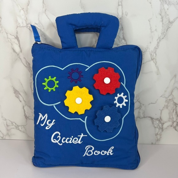 Other - De‎ Moca My Quiet Book Blue Sensory Soft Cloth Activity Book for Toddlers